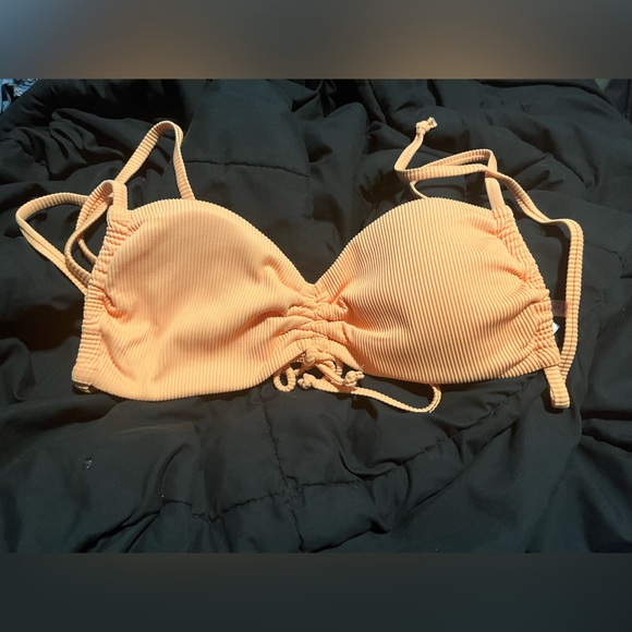 Ardene Orange tie up Bikini Top - Picture 3 of 4